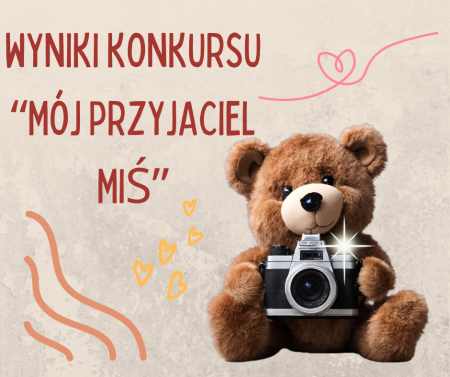 Wyniki konkursu fotograficznego ''Mój przyjaciel Miś''
